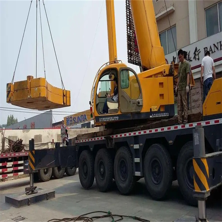 景县当地吊车出租|机器吊装|75吨|工厂搬迁服务